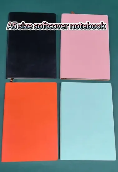 Leather PU Hardcover Notebook Office Supply Diary Book with Custom Logo
