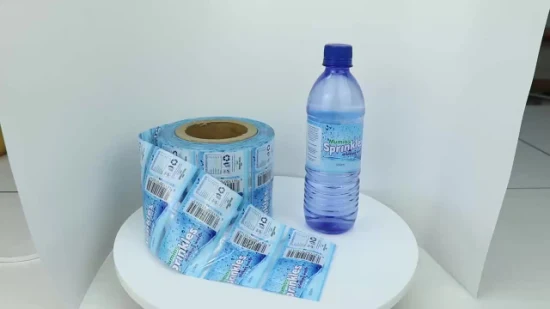 Etichetta manica termoretraibile personalizzazione di fabbrica in Cina per bottiglia d'acqua da 500 ml